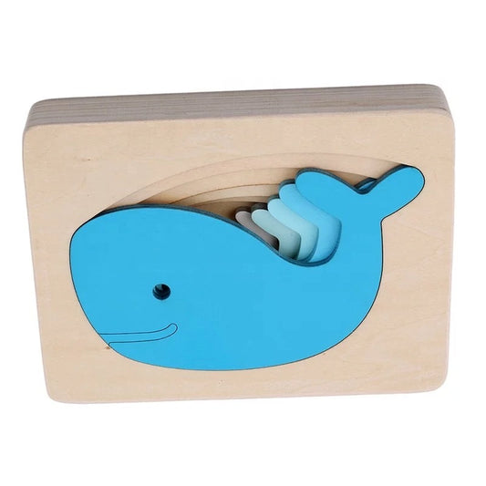 Wooden Whale 3D puzzle